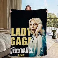 singer L-Lady G-Gaga The D-Dead Dance Flannel warm soft plush blanket for sofa living room hogar office bedroom travel gift home Size: 75*100cm, Weight: 230 GSM