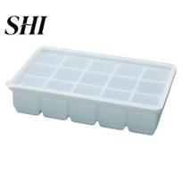Baby Food Mould Ice Cube Mold Safe Scentless Flexible 9/15 Grids Tray Grade Silicone Plate for Home Maker 15Grid mėlyna