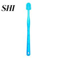 Dog Toothbrush Pet Super Soft Gentle Cat Comfortable Cleaning 360-degree Oral Brush Supplies Dental Care 1pc mėlyna