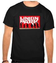 Linkin Park Rock Music Logo Black Tshirt 1210 S