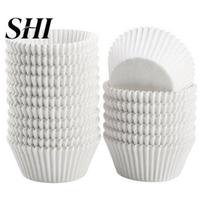 Muffin Paper Liners 200Pcs Cupcake Greaseproof Baking Cups Food BPA Free Grade Non-stick Oil-proof balta