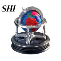Globe Design Style Car Freshener Solar Aromatherapy Rotating Perfume Decor Air Energy Purifier Eco-Friendly Release Odor Eliminator Safe Fragrance juoda