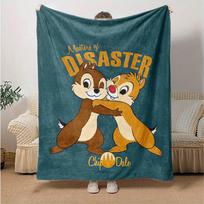 1 vnt., Chip 'n' Dale Katastrofų Meistrai Mesti pledas namų dekoravimui, sofos užvalkalas, lauko naudojimui, dovanų idėja, flanelė, miegamasis, svetainė, kelionės 75X95CM