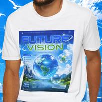 Frutiger Aero Shirt Retro Internet Tee, Y2K Webcore Cyber Aesthetic Graphic T-Shirt, Futuristic Aqua Design Unisex Cotton Tee S