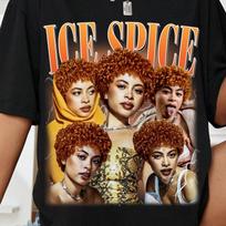 Ice Spice Vintage Unisex T-Shirt, Retro Rap Tee, Hip Hop Shirt, Gift for Fans|............||| L