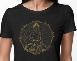Spiritual T-shirt Women Yoga Alternative Buddha Graphic Woman Shirt Festival Birthday Gift S