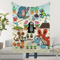 Classic Animation L-Little M-Mole Blanket Throw Super Cosy Plush Living Room Sofa Couch Childish Birthday Gifts Size: 75*100cm, Weight: 230 GSM
