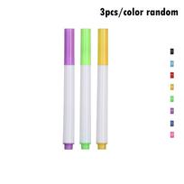 Non-toxic Colored Graffiti Plastic Signature Liquid Chalk Whiteboard Pen Erasable Markers Mark Pen 3Pcs