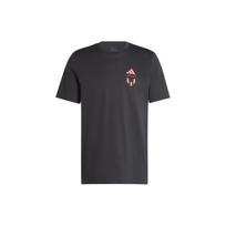 Adidas Messi Football Graphic Tee Men Tops Black IT7080 XS