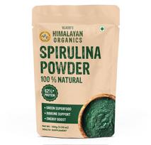 Vlado's Himalayan Organics Spirulina Powder 100g | Natural Superfood Rich in Protein, Vitamins & Minerals for Men & Women
