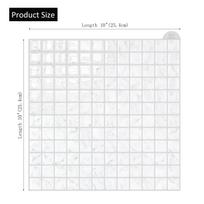 10pcs 3D Mosaic Wall Tiles Heat Resistant Wallpaper Peel and Stick Tile Decals Waterproof Wall Stickers For Home Decoration 10 Sheets