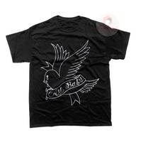 Lil Peep Crybaby Unisex T-Shirt - Rap Music Tee - Cry Baby Album Shirt - Printed Art For Gift L black