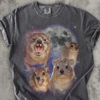 90s Retro Hyraxes Moon T shirt, Screaming Hyrax Meme Shirt, Funny Shirts, Rock Hyrax Lover Gift, Gag Gifts, Comfort Colors, Awawa Tee XL