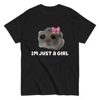 Sad Hamster Meme T-Shirt, Funny Viral Hamster Tee S
