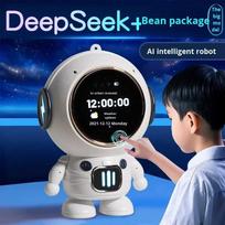 DeepSeek AI Talking Companion Robot Gift Voice Interactive Education Alarm Clock with Touchscreen balta