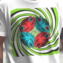 Spiral Frog T-Shirt | Trippy Frog Graphic Tee | Psychedelic Amphibian Shirt | Hypnotic Swirl Design XS to 5XL XL