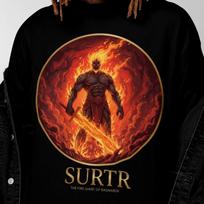 Surtr T-Shirt | Norse Mythology | Vintage Norse God Tee L