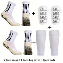 Football Shin Guard Adult Socks Mini Leg Cover Set Anti Slip Sports Socks Polyester Pull up Closure Protection L balta