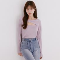 Roem Twisted Neck Sweater (2 Colors)_Rmkae23R12 (19)Black/S(090)