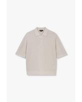 Man On The Bun Paper Yarn Polo Knit_Beige 4714113028 Beige/S