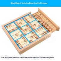 Adult Child Wooden Eco-friendly Durable Portable Sudoku Table Game Customized Color Box Packaging Educational Family Fun Logical