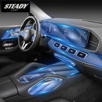 Skirta Mercedes Benz W167 GLE W292 - automobilio salono centrinė konsolė, skaidri TPU apsauginė plėvelė, apsauganti nuo įbrėžimų navigation film