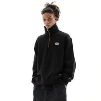 Prospecs Os Half Zip Up Crew Neck Sweat Shirt Black Black/090