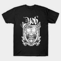 Asian Size Men Black Print T-shirt Yob Doom Metal No-Cut Print Cotton Tshirt 2XL juoda