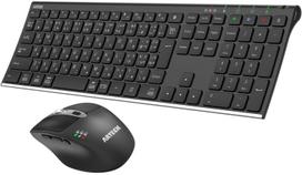 Arteck Bluetooth Keyboard and Mouse simultaneous connection to 3 Bluetooth ergonomic compatible with and Set Multi-pairing, devices, Type-C juoda