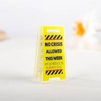 Acrylic Desk Sign  Leave Me Alone, I'm Busy  Humorous Office Decor Unisex Gift For Coworkers Desktop Ticket Clip A10