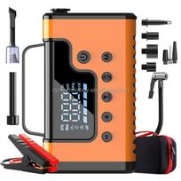 8-in-1 Emergency Car Jump Starter 6000A Built-in Air Compressor/Vacuum Cleaner/Blower/Strobe Warning Light/Digital Display 37000mWh