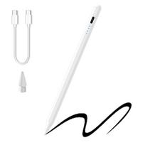 Stylus Pen for iPad 2025-2018 with LED Power Display Fast Charge,Palm Rejection Pencil for iPad balta