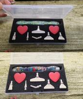 Flower Diamond Painting Pen  12 PC Handmade Resin 5D Diamond Painting Stainless Steel Tools Stylus Drill 5.5*2.7in