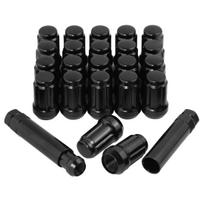 M12x1.25 6  Spline Lug Nuts for Infiniti G35 G37 Nissan 350Z 370Z Subaru Impreza Outback Forester Tuner Wheels One Socket Key M12x1.25
