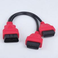 OBD2 1/2 Adapter Cable Extension Cable OBD Extension Cable 12V Automotive Universal 16-pin Core Splitter