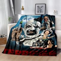 29 Style Terrifier 3 Horror Clown Movie Film Cartoon Soft Blankets,Throw Blanket Comfortable Blanket for Picnic Beds Sofa Home Size: 75*100cm, Weight: 230 GSM