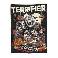 Terrifier 3 Christmas Blanket Fleece Summer Multi-function Super Soft Throw Blanket for Bed Outdoor Quilt Size: 75*100cm, Weight: 230 GSM