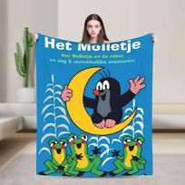 The Little Mole Blanket Super Warm Funny Plush Bedding Throws For Couch Chair Camping Flannel Bedspread Bed Cover Size: 75*100cm, Weight: 230 GSM
