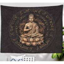 Tapestry Buddha Meditation Mandala Spiritual Xcm 100X70CM