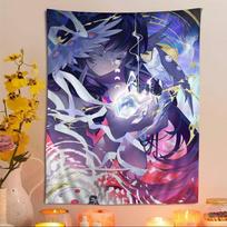 Genshin Impact Columbina Cartoon Tapestry Art Science Fiction Room Home Decor Wall Hanging Sheets 100X70CM