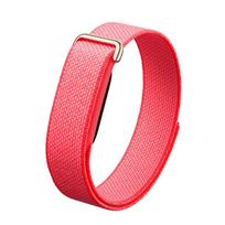 Sportinis nailoninis pintas laikrodžio dirželis Google Fitbit Air Loops apyrankei Kvėpuojantis Velcro dirželis Reguliuojama apyrankė raudona