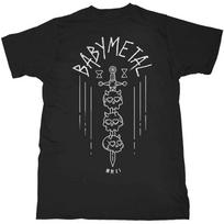 Babymetal Skull Sword Black Unisex Licensed Tshirt New Merch M