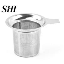 Tea Filter Infuser with Handle Fine Mesh Reusable Anti-rust Household Strainer Shop Handheld Leaf for Kitchen Seasoning A