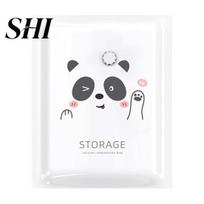 Clothes Organizer Vacuum Storage Bag Dustproof Moisture-proof Space-saving Cartoon Panda Blanket Printing Air Compression Quilt Household Supplies XL
