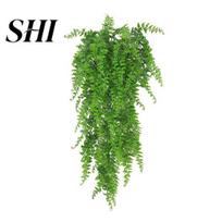 Low Maintenance Artificial Plants 78CM Fern Vine UV Resistant Reusable Home Wedding Wall Hanging Faux Water-resistant Fake Plant Greenery Drooping Ivy žalia