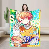 Tsukasa Tenma Antklodė Kokybiška Minkšta Šilta Lovatiesė Pledas Žiemos Kelionė Lėktuvu Lauko Grafinis Lovatiesės Užtiesalas 75X95CM