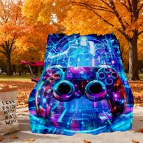 Cyberpunk Gamepad Outdoor Flannel Blankets, Outdoor Travel, Home Blankets, Fan Gifts,Suitable for All Seasons, Christmas Gifts. R1127159 75X95CM
