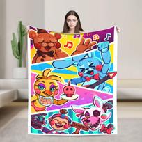 FNAF Pas Fredį Antklodė Kokybiška Minkšta Mesti Antklodę Žiemai Mergaitėms Berniukams Lauke Juokinga Lovatiesė 75X95CM