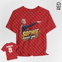 Two-Sided Adult Sophie Cunningham Point God Bella Canvas T Shirt - Unisex Jersey Short Sleeve Tee 4XL
