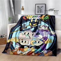 Cuphead Anime Printed Blankets Fashion Warm Beautiful Blankets Flannel Soft And Comfortable Blanket Home Travel Birthday Gift 100cmx150cm